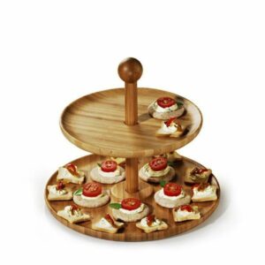 شیرینی خوری چوبی دو طبقه | کد 2045D